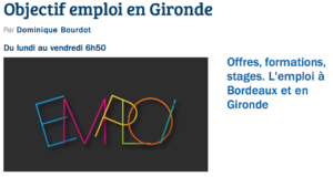 Emission Objectif Emploi de Gironde ne France Bleue Gironde